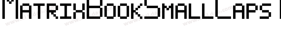 MatrixBookSmallCaps Regular字体转换